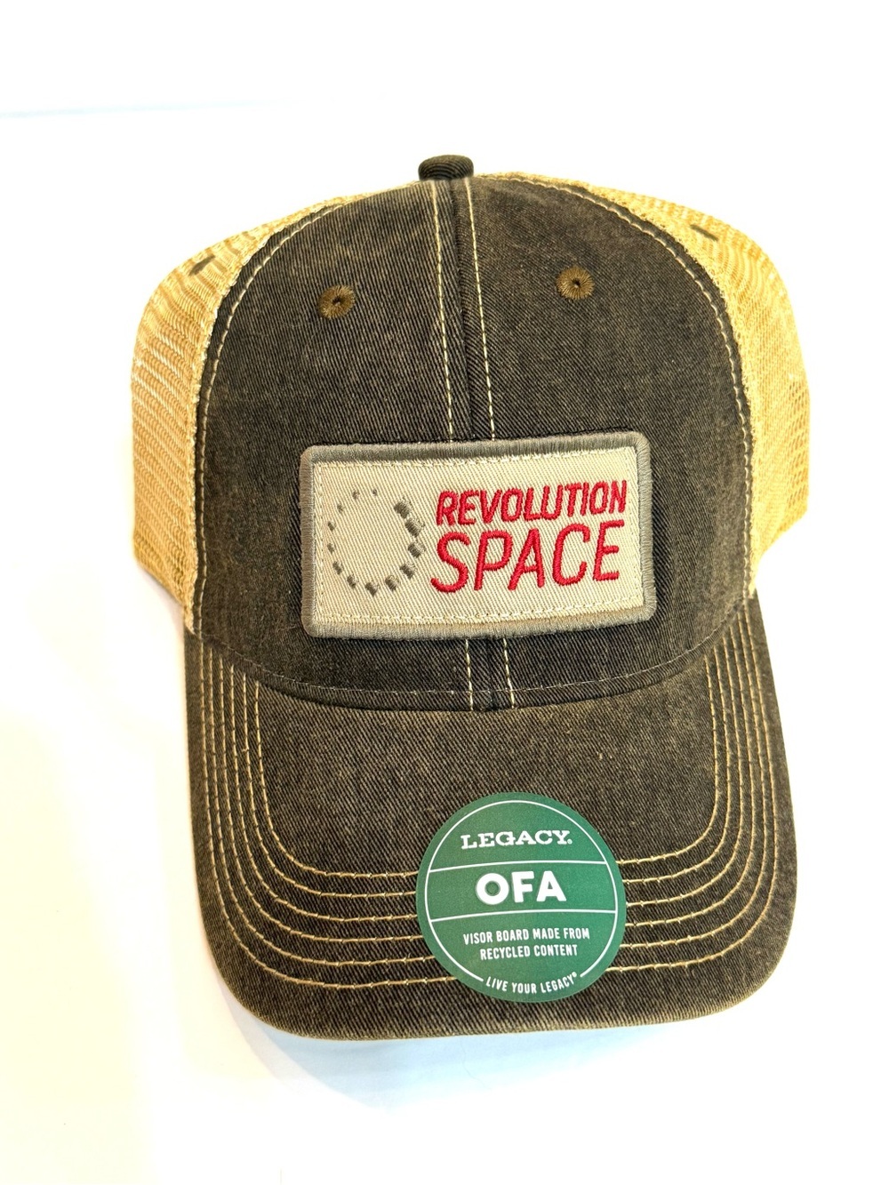 NWT Legacy Black Distressed “Revolution Space” Trucker Hat Adjustable Cap